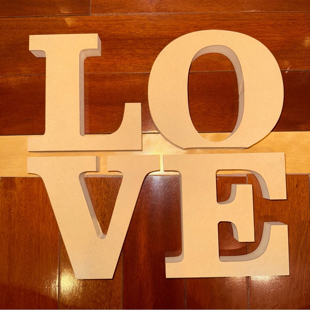 Thick LOVE Wooden Letters